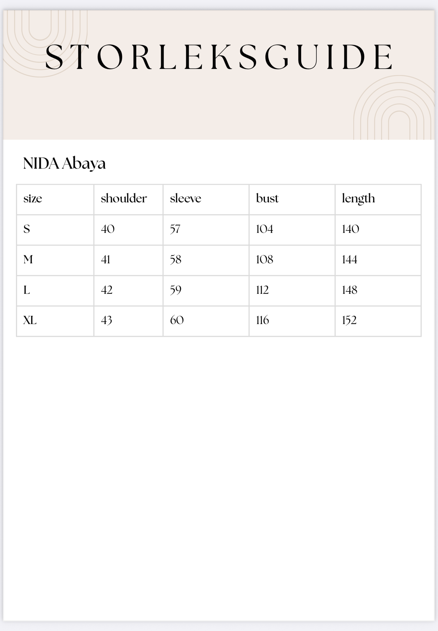 NİDA abaya