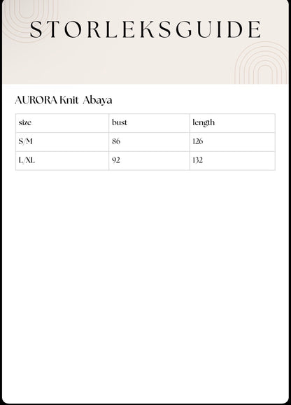 AURORA Knit Abaya